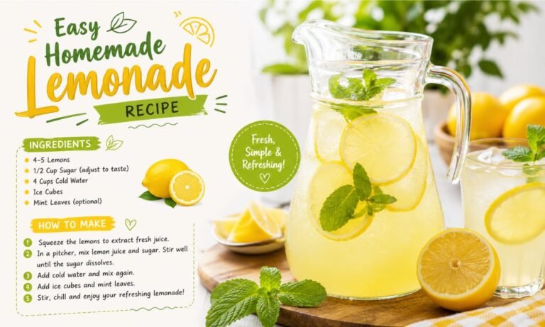 Easy Homemade Lemonade Recipe A Drink You Make at Home