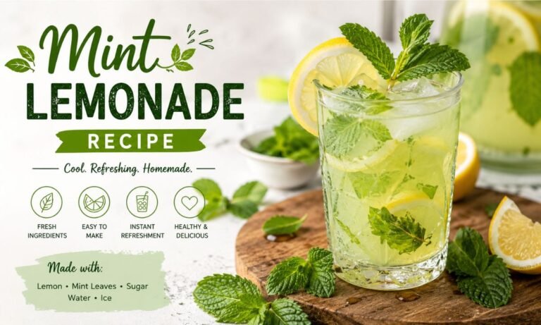 Mint Lemonade Recipe A Homemade Drink