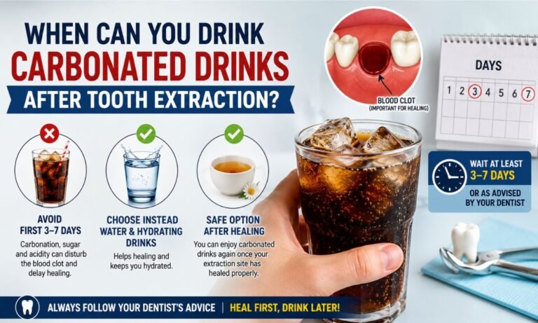 When Can You Drink Carbonated Drinks After Tooth Extraction?