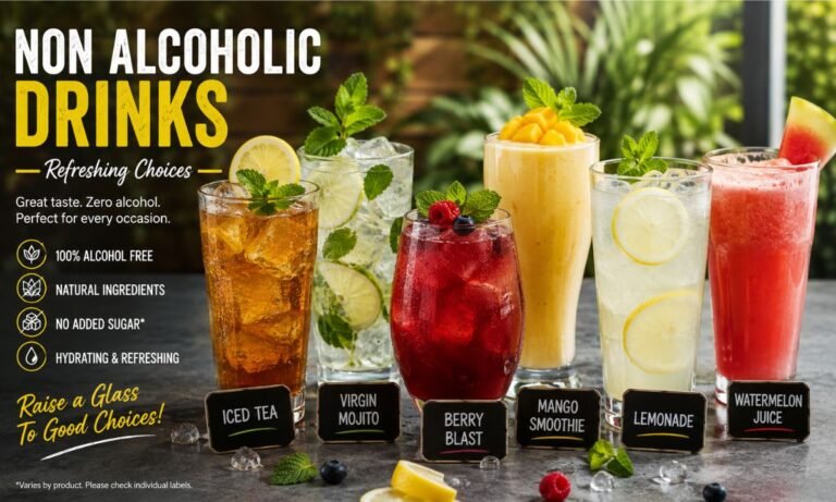 Non Alcoholic Drinks Types, Benefits, Ingredients