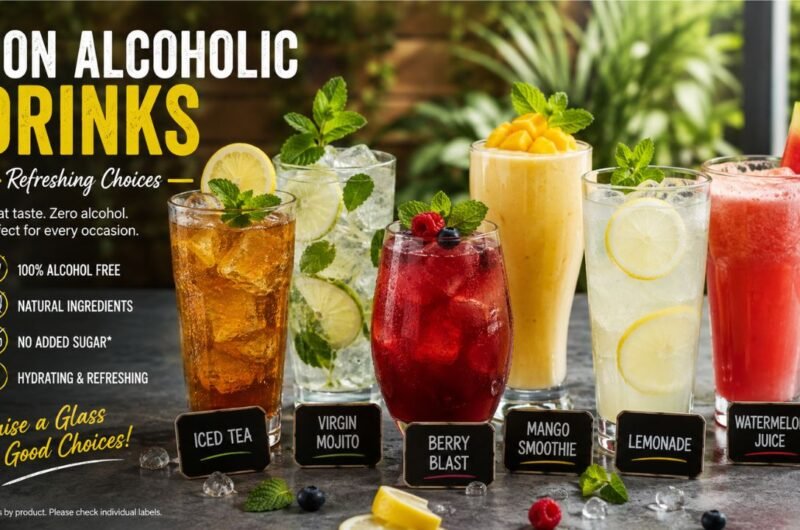 Non Alcoholic Drinks Types, Benefits, Ingredients